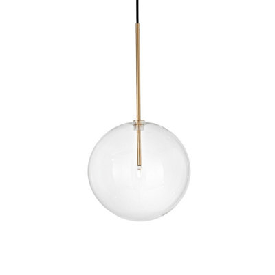 Ideal Lux Equinoxe 25Cm Globe Pendant Ceiling Light Brass from B&Q