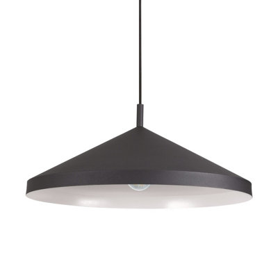 Ideal Lux Yurta Dome Pendant Ceiling Light Black 50Cm from B&Q