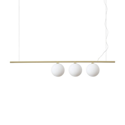 Ideal Lux Perline 3 Light Bar Pendant Ceiling Light Brass from B&Q