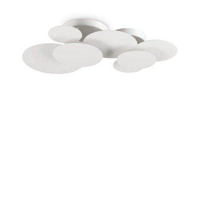 Ideal Lux Cloud Circles Decorative Flush Ceiling Light White 74Cm 3000K from B&Q