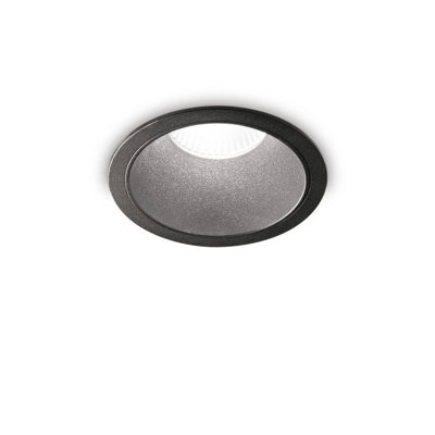 Ideal Lux Game Round Recessed Downlight Black 2700K from B&Q