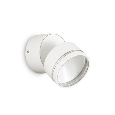 Ideal Lux Omega Round Single Spotlight White Ip54 4000K from B&Q