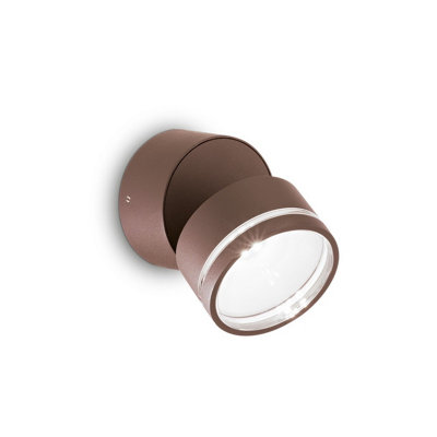 Ideal Lux Omega Round Single Spotlight Coffee Ip54 4000K from B&Q