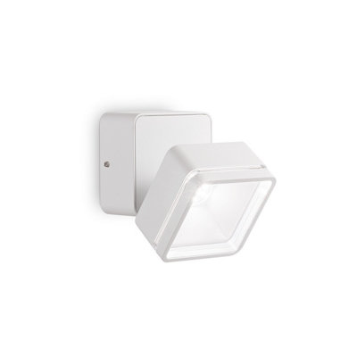 Ideal Lux Omega Square Single Spotlight White Ip54 4000K from B&Q