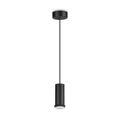 Ideal Lux Mix Round Slim Pendant Ceiling Light Black from B&Q