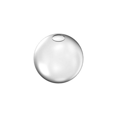 B&Q -  Rubber Globe Glass Shade Satin 20Cm