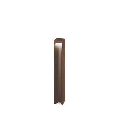 Ideal Lux Kurt Led Outdoor Bollard Coffee4000KIp54Non-Dim from B&Q
