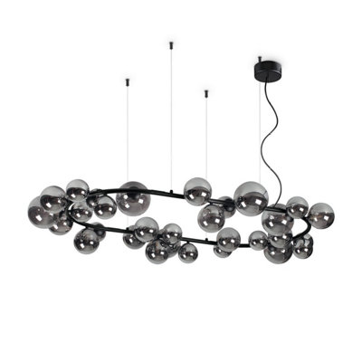 Luminosa Ing Luminosa Perlage 30 Globe Pendant Ceiling Light/Black