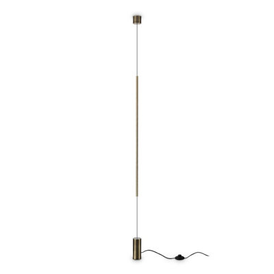 Ideal Lux Filo Integrated Led Pendant Ceiling Light Brass3000KNon-Dim from B&Q