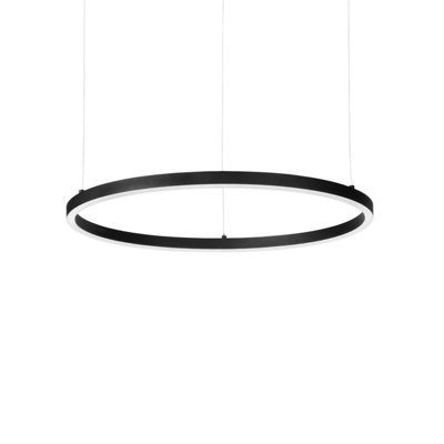 Luminosa Ing Luminosa Oracle Slim Dali Dimmable Round 70Cm Integrated Led Pendant Ceiling 3000K Light/Black