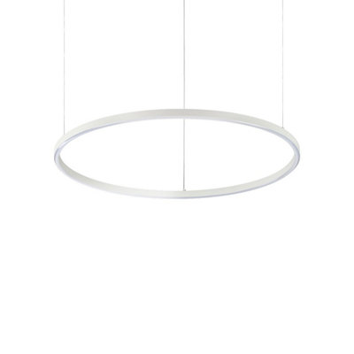Luminosa Ing Luminosa Oracle Slim Dali Dimmable Round 70Cm Integrated Led Pendant Ceiling 3000K Light/White