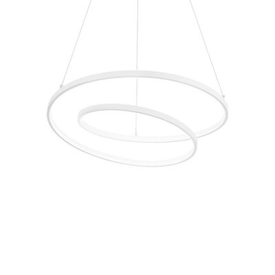 Ideal Lux Oz Dimmable Swirl Integrated Led Pendant Ceiling Light White3000K from B&Q
