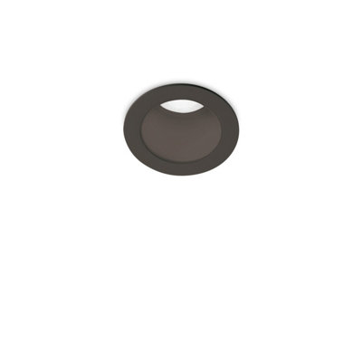 Ideal Lux Quark 2.2Cm Led Recessed Downlight Black 3000K from B&Q