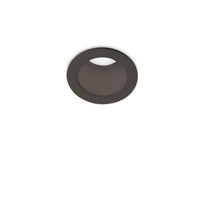 Ideal Lux Quark 2.8Cm Led Recessed Downlight Black 3000K from B&Q