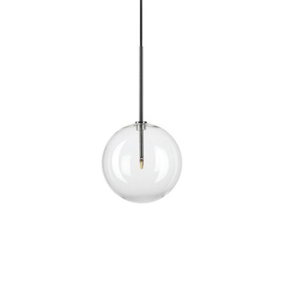 Ideal Lux Equinoxe 20Cm Globe Pendant Ceiling Light Chrome from B&Q