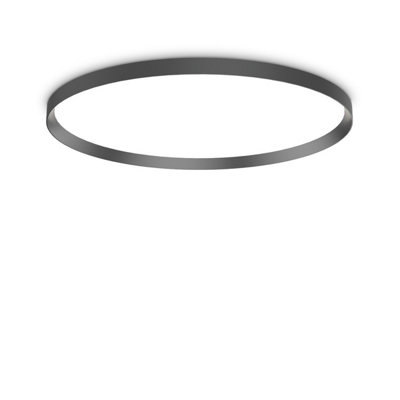 Ideal Lux Fly 90Cm Integrated Led Semi Flush Light Black3000KIp40 from B&Q