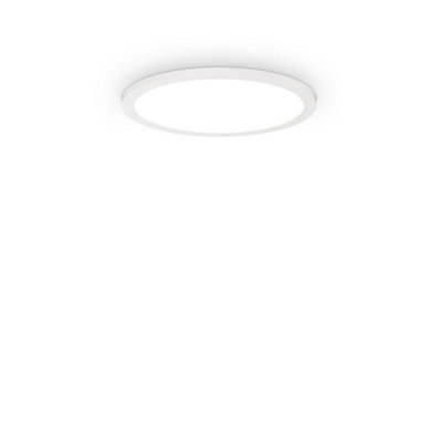 Ideal Lux Fly 35Cm Integrated Led Semi Flush Light White4000KIp40 from B&Q