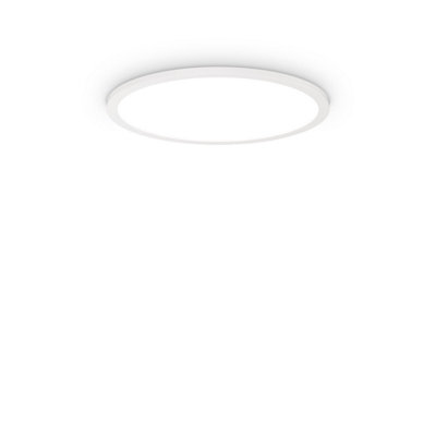 Ideal Lux Fly 45Cm Integrated Led Semi Flush Light White4000KIp40 from B&Q