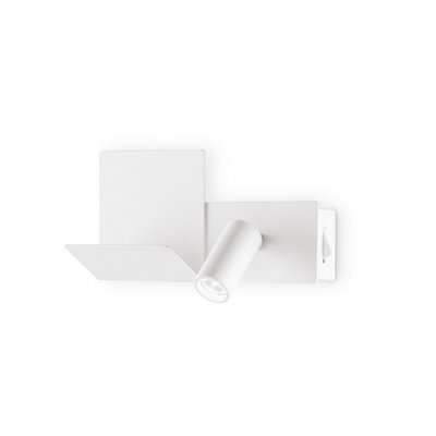 Ideal Lux Komodo-2 Led Reading Light WhiteIn-Built Switch3000KNon-Dim from B&Q