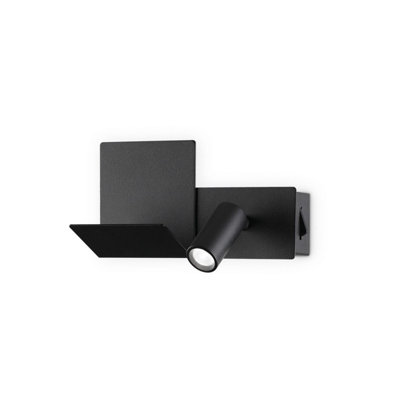 Ideal Lux Komodo-2 Led Reading Light BlackIn-Built Switch3000KNon-Dim from B&Q