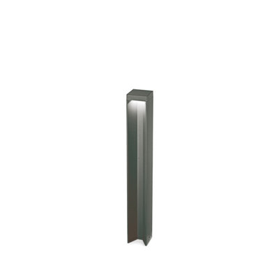 Ideal Lux Kurt Led Outdoor Bollard Anthracite3000KIp54Non-Dim from B&Q