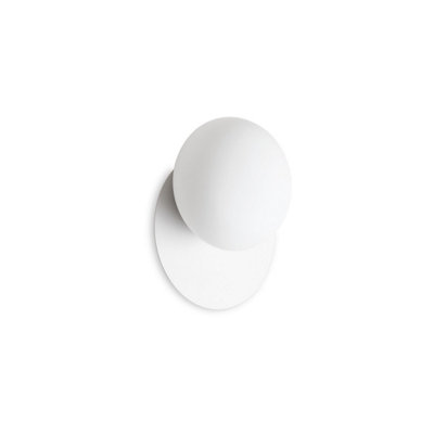 Ideal Lux Ninfea Round Flush Wall Lamp White from B&Q