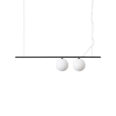 Ideal Lux Perline 2 Light Bar Pendant Ceiling Light Black from B&Q
