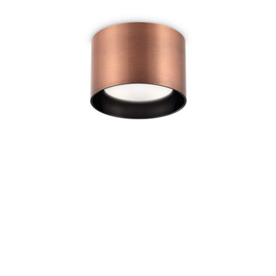 Ideal Lux Spike Round Surface Mounted Downlight Copper from B&Q