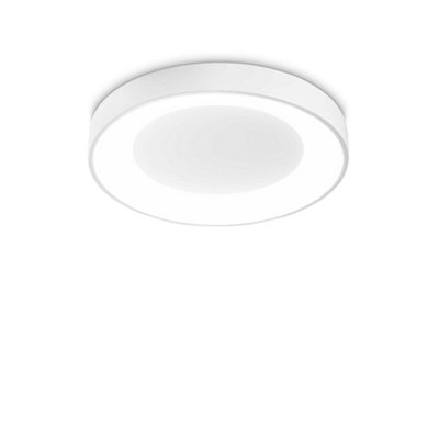 B&Q -  Luminosa Planet Integrated Led Semi Flush Light White 2000Lm 3000K