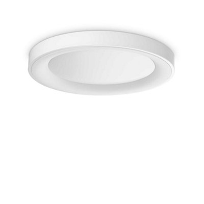 Ideal Lux Planet Integrated Led Semi Flush Light White 2600Lm 3000K from B&Q