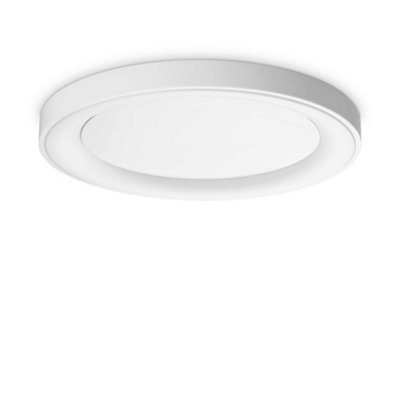 Ideal Lux Planet Integrated Led Semi Flush Light White 3000Lm 3000K