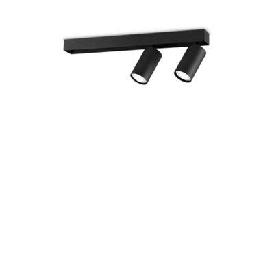 Ideal Lux Profilo 2 Twin Ceiling Spot Light/Black