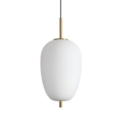 Ideal Lux Umile 27Cm Led Globe Pendant Ceiling Light White 3000K from B&Q