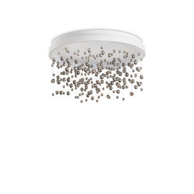 Ideal Lux Armony Semi Flush Ceiling Light White 5650Lm 3000K from B&Q