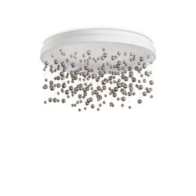 Ideal Lux Armony Semi Flush Ceiling Light White 7150Lm 3000K from B&Q