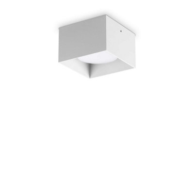Ideal Lux Spike Square Surface Mounted Downlight White from B&Q