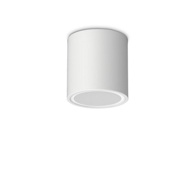 B&Q -  Luminosa Techo 9.5Cm Outdoor Surface Mounted Downlight White Ip54