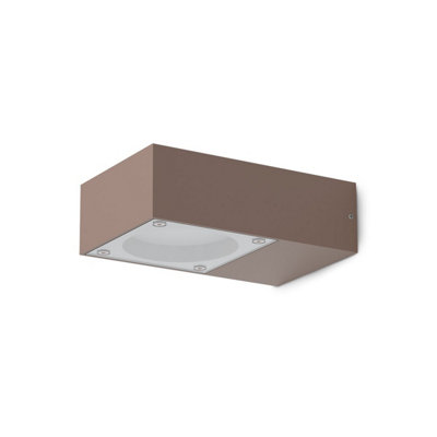 Ideal Lux Sirio Outdoor Wall Down Lamp Coffee Ip65 from B&Q