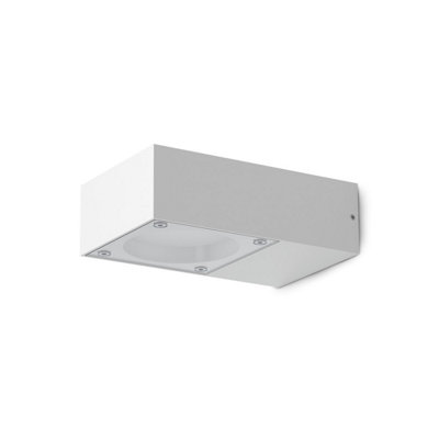 Ideal Lux Sirio Outdoor Wall Down Lamp White Ip65 from B&Q