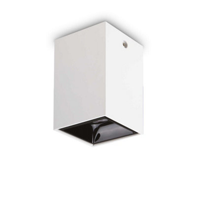 Ideal Lux Nitro Integrated Led Square Surface Mounted Downlight White 2350Lm 3000K from B&Q