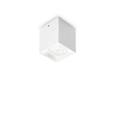Ideal Lux Dot Integrated Led Surface Mounted Downlight White 320Lm 3000K from B&Q
