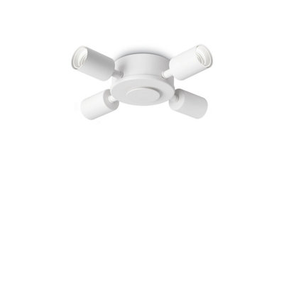 Luminosa Lighting Luminosa Set Up Multi Arm Semi Flush Ceiling Lamp White 4X E27 from B&Q