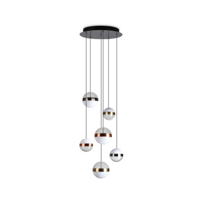 Ideal Lux Galaxy 6 Light Integrated Led Cluster Pendant Ceiling Light 5750Lm 3000K from B&Q