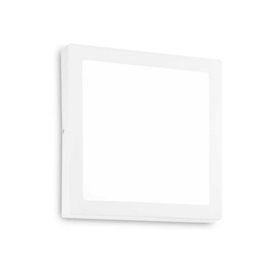 Ideal Lux Universal Integrated Led 40Cm Square Semi Flush Light White 4300Lm 4000K from B&Q