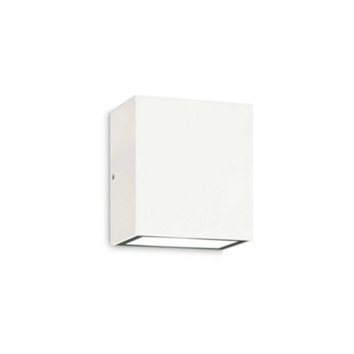 Ideal Lux Argo Integrated Led Outdoor Down Wall Lamp White 620Lm 4000K Ip65 from B&Q