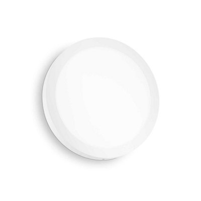 Ideal Lux Universal Integrated Led 30Cm Round Semi Flush Light White 2600Lm 4000K from B&Q