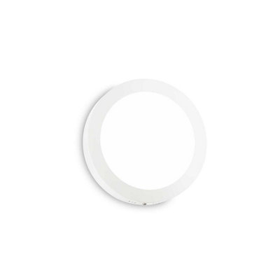 Ideal Lux Universal Integrated Led 22Cm Round Semi Flush Light White 1950Lm 4000K from B&Q