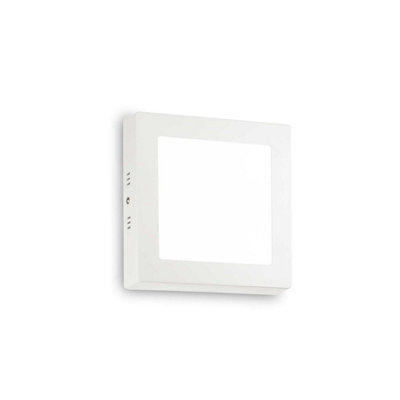 Ideal Lux Light/White Universal Integrated Led Square Semi Flush 1250Lm 4000K 17Cm