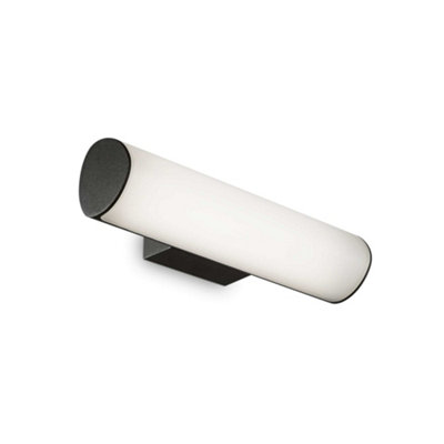 Ideal Lux Etere Integrated Led Bathroom Over Mirror Light Black 1150Lm 3000K Ip44 from B&Q