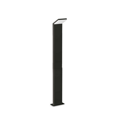 Ideal Lux Style Integrated Led Outdoor Bollard Black 1100Lm 4000K Ip54 from B&Q